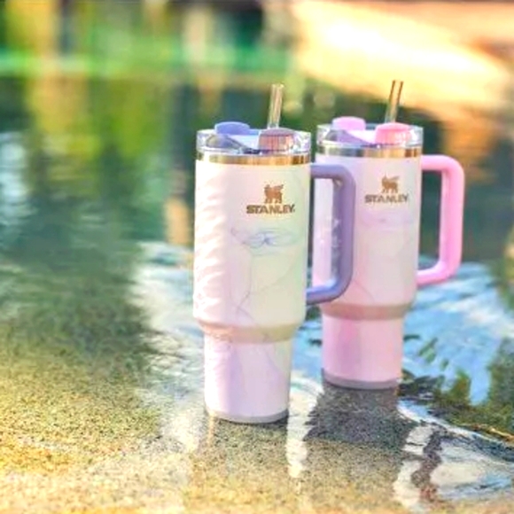 Stanley Other - NWT TWO Limited Edition Stanley 40oz H2.0 Flowstate Quencher Tumbler Watercolors